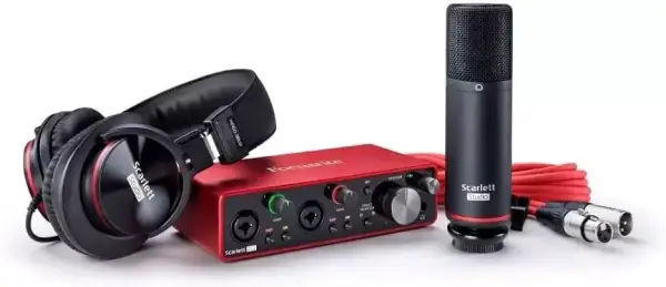 Scarlett 2i2 Studio 3ºG + Micrófono + Auriculares Studio Scarlett 2i2 Studio 3ºG + Micrófono + Auriculares Studio