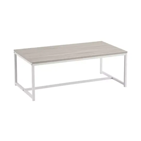 Mesa de centro de acero y madera LOLAhome Mesa de centro de acero y madera LOLAhome