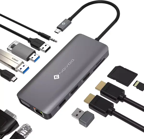 HUB USB-C Thunderbolt 12 en 1 HUB USB-C Thunderbolt 12 en 1
