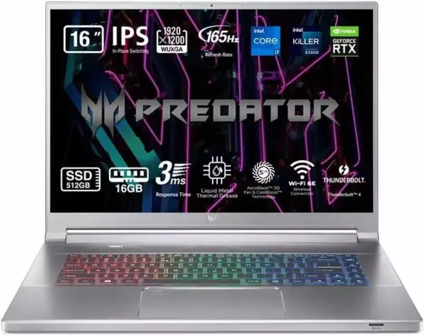 Acer Predator Triton i7-12700H 512GB 16GB RTX3050Ti 16" 165Hz Acer Predator Triton i7-12700H 512GB 16GB RTX3050Ti 16" 165Hz