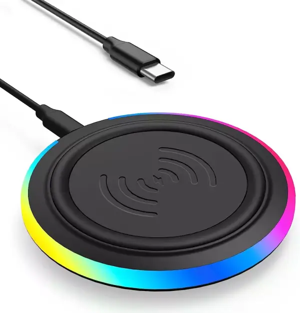Cargador Inalambrico 15W RGB Cargador Inalambrico 15W RGB