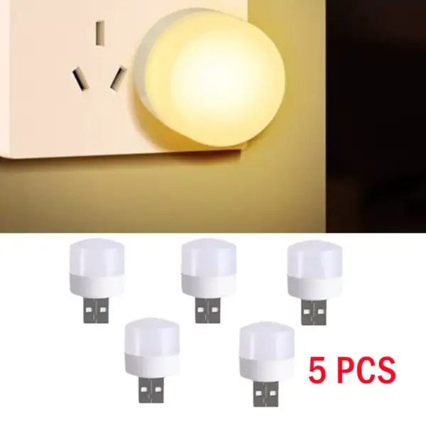 5x Mini lámpara de enchufe USB superbrillante 5x Mini lámpara de enchufe USB superbrillante