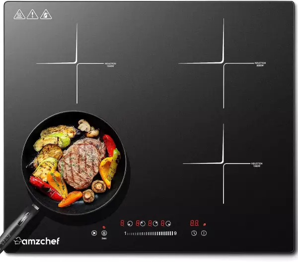 Placa Inducción Amzchef 4 fuegos 7000W Placa Inducción Amzchef 4 fuegos 7000W