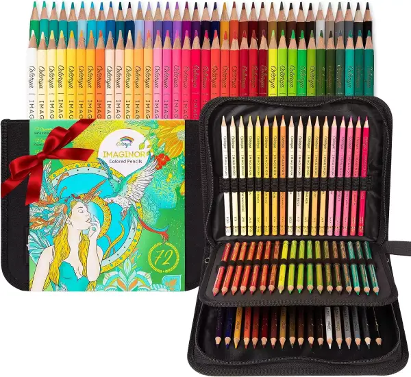 Juego de 72 Lápices de Colores + Estuche Juego de 72 Lápices de Colores + Estuche