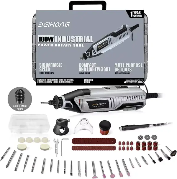 Mini herramienta rotativa Bei & Hong 180W + 186 Accesorios Mini herramienta rotativa Bei & Hong 180W + 186 Accesorios