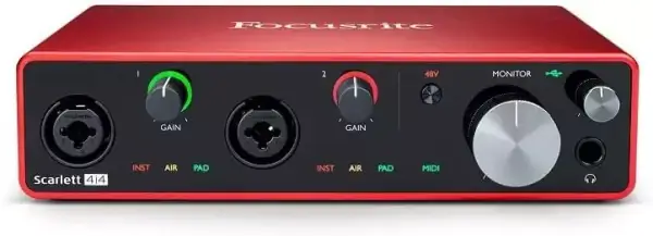 Interfaz de audio Focusrite Scarlett 4i4 Interfaz de audio Focusrite Scarlett 4i4