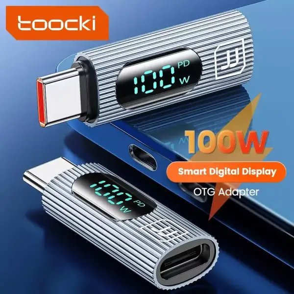 Adaptador OTG USB-C 100W Toocki Adaptador OTG USB-C 100W Toocki