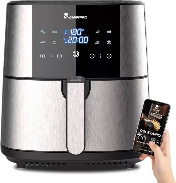 Freidora Sin Aceite MasterPro Foodies 6L 1800W Freidora Sin Aceite MasterPro Foodies 6L 1800W