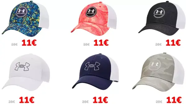 Selección de gorras chollito Under Armour Iso-Chill Selección de gorras chollito Under Armour Iso-Chill