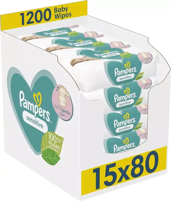 1200 Toallitas Toallitas Pampers Sensitive 1200 Toallitas Toallitas Pampers Sensitive