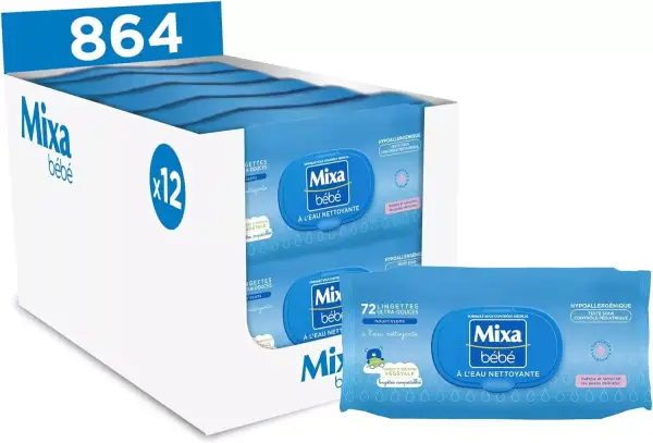 864 Toallitas para bebé Mixa Bébé 864 Toallitas para bebé Mixa Bébé