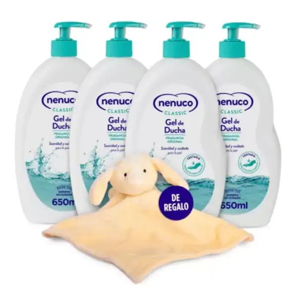 4x650ml Nenuco Classic Gel de Ducha + DouDou 4x650ml Nenuco Classic Gel de Ducha + DouDou