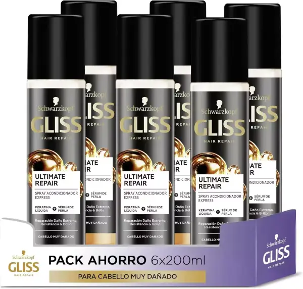 Pack de 6 Acondicionador Gliss Bifásico Pack de 6 Acondicionador Gliss Bifásico