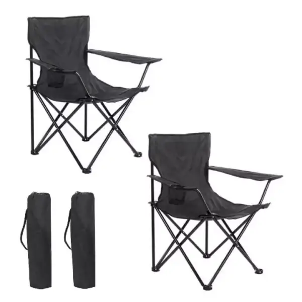 Set de 2 Sillas camping plegables Set de 2 Sillas camping plegables