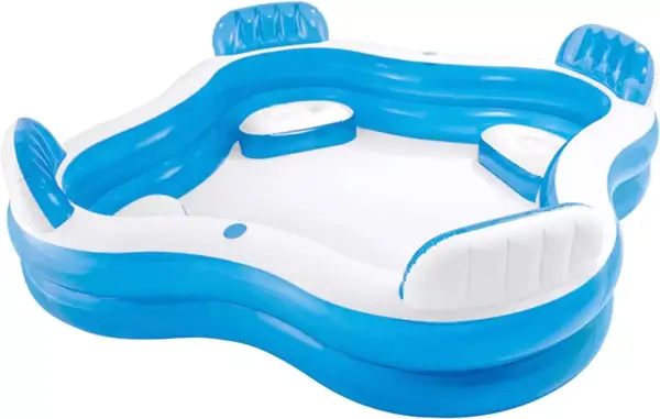 Piscina hinchable Intex con asientos 90x90x26cm Piscina hinchable Intex con asientos 90x90x26cm