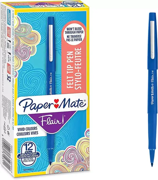 Caja 12 Rotuladores Paper Mate 1,1 mm Flair Caja 12 Rotuladores Paper Mate 1,1 mm Flair
