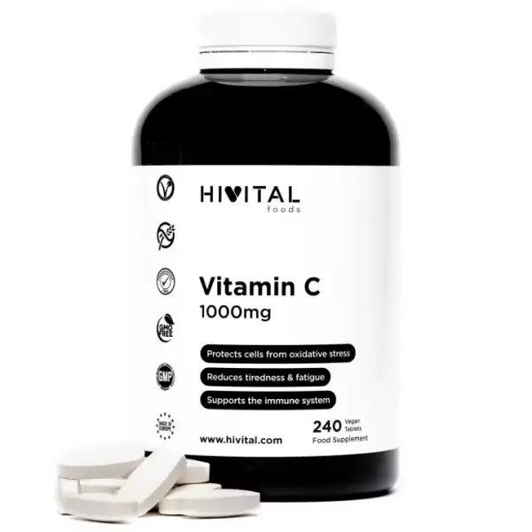 240 comprimidos Vitamina C 1000mg Hivital 240 comprimidos Vitamina C 1000mg Hivital