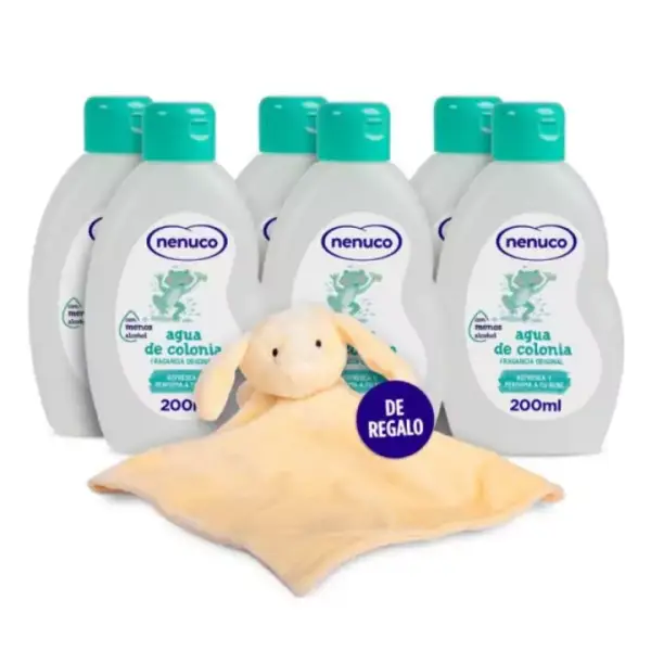 Pack 6 Nenuco Fragancia Clásica 200ml + DouDou de regalo Pack 6 Nenuco Fragancia Clásica 200ml + DouDou de regalo