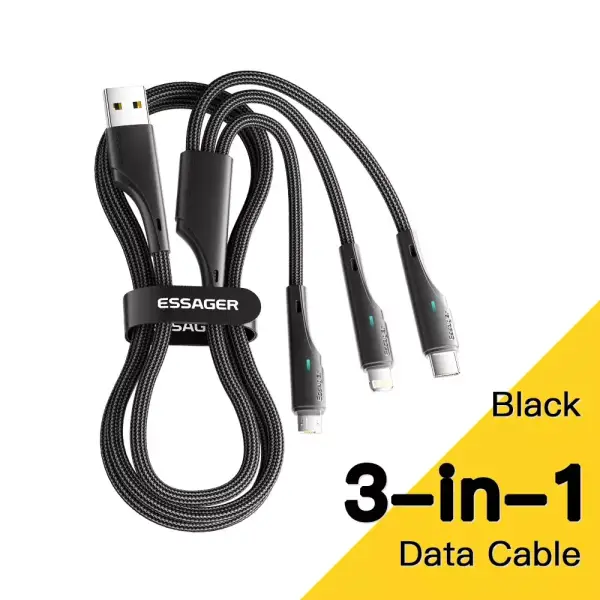 Cable USB 3 en 1 Essager 1.2M Cable USB 3 en 1 Essager 1.2M