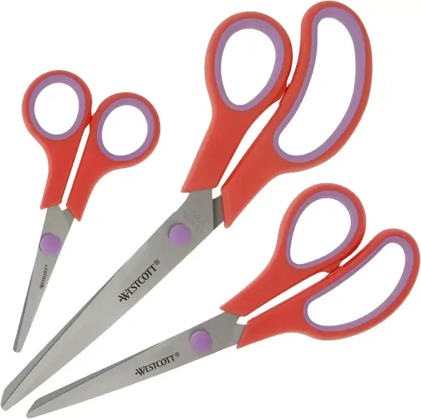 Pack 3 tijeras Westcott Easy Grip Pack 3 tijeras Westcott Easy Grip