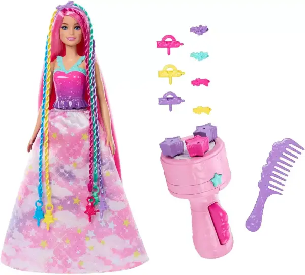 Barbie Dreamtopia Twist 'N Style + Peine y Accesorio para Crear Peinados Barbie Dreamtopia Twist 'N Style + Peine y Accesorio para Crear Peinados