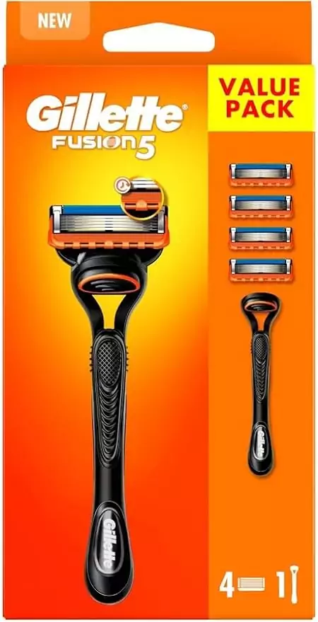 Maquinilla de afeitar Gillette Fusion5 + 4 cuchillas de repuesto Maquinilla de afeitar Gillette Fusion5 + 4 cuchillas de repuesto