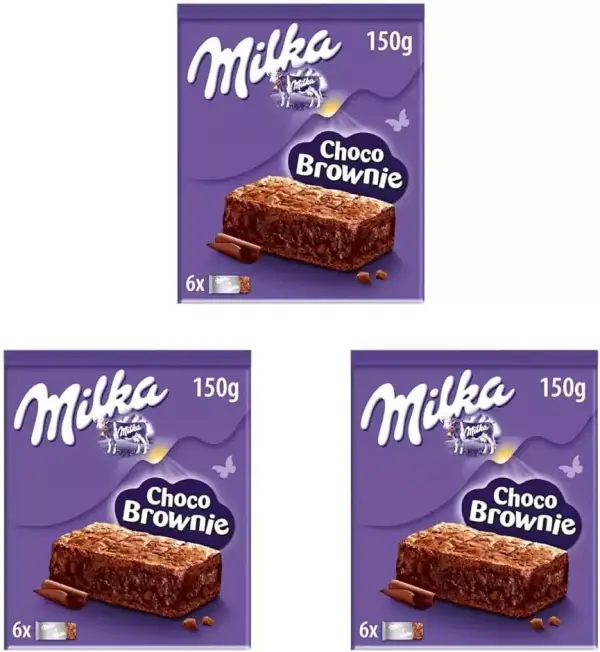 3x Milka Choco Brownie 150gr 3x Milka Choco Brownie 150gr