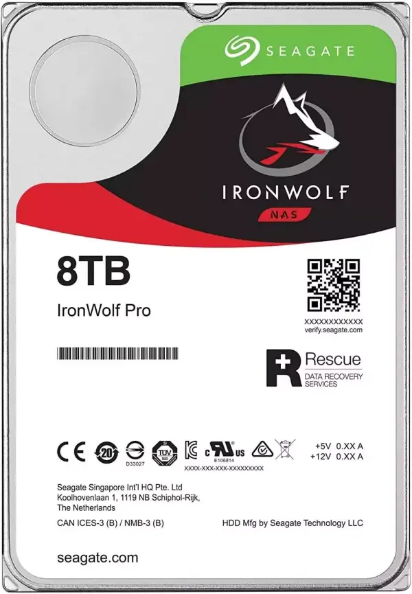 Seagate IronWolf Pro 8TB para NAS Seagate IronWolf Pro 8TB para NAS