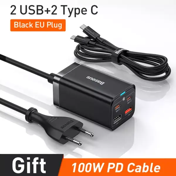 Baseus cargador de escritorio GaN3 de 65W Baseus cargador de escritorio GaN3 de 65W
