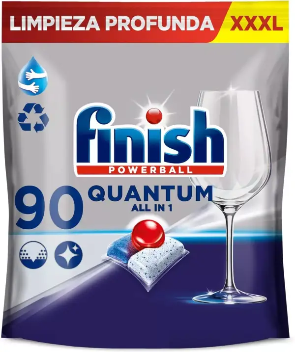 90 Pastillas Lavavajillas Finish Powerball Quantum All in 1 90 Pastillas Lavavajillas Finish Powerball Quantum All in 1