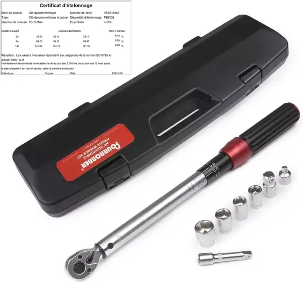Llave dinamométrica de 3/8" y 20-140Nm Fourrobber Llave dinamométrica de 3/8" y 20-140Nm Fourrobber