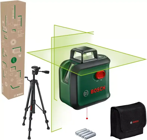 Nivel Láser 3 líneas Bosch AdvancedLevel 360 + Trípode Nivel Láser 3 líneas Bosch AdvancedLevel 360 + Trípode