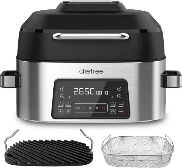 Air Fryer y Parrilla Eléctrica sin Humos Chefree 6L Air Fryer y Parrilla Eléctrica sin Humos Chefree 6L