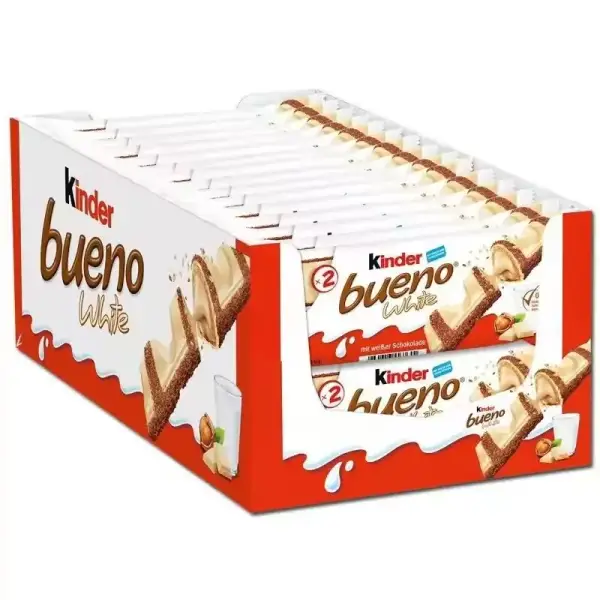 Caja de 30 Kinder bueno blanco Caja de 30 Kinder bueno blanco