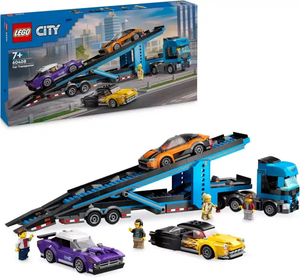 Lego City Camión de Transporte con Deportivos y Remolque Lego City Camión de Transporte con Deportivos y Remolque