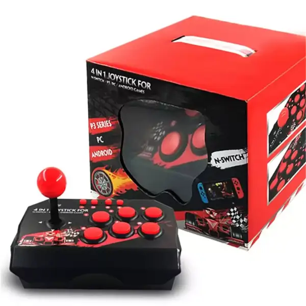 Controlador Arcade Data Frog con Joystick 4en1 Controlador Arcade Data Frog con Joystick 4en1
