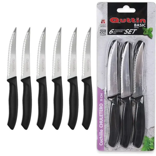 Set 6 cuchillos chuleteros Quttin Set 6 cuchillos chuleteros Quttin