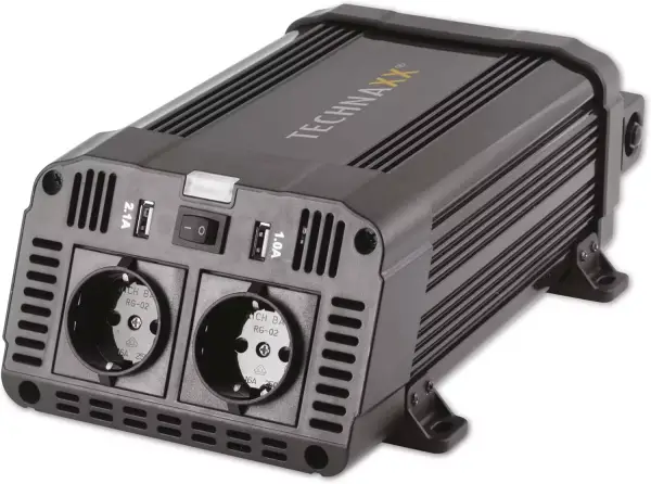 Inversor de coche Technaxx LC 12V a 230V 1200W Inversor de coche Technaxx LC 12V a 230V 1200W