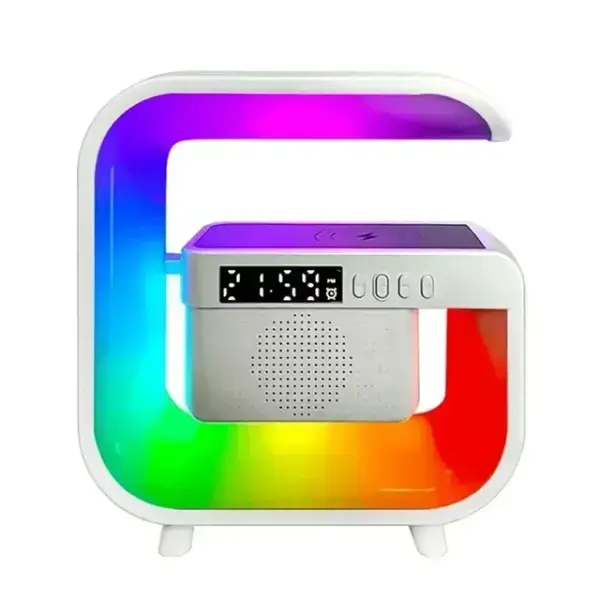 Cargador inalámbrico + Altavoz BT + Lámpara RGB Cargador inalámbrico + Altavoz BT + Lámpara RGB