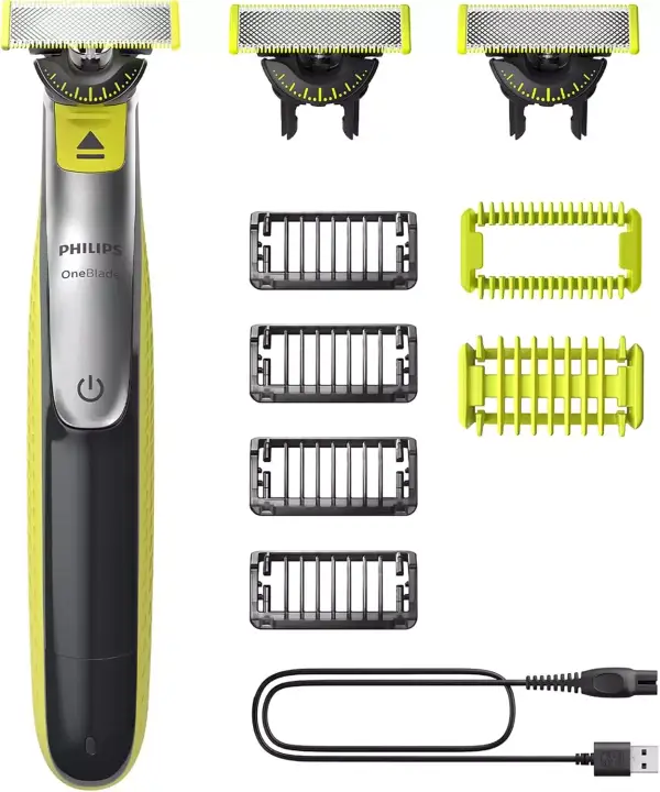 Afeitadora y recortadora Philips OneBlade 360 + Accesorios Afeitadora y recortadora Philips OneBlade 360 + Accesorios