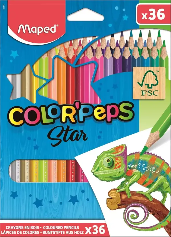 Estuche 36 Lápices de colores Maped Color Peps Estuche 36 Lápices de colores Maped Color Peps