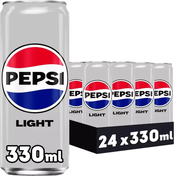 24x 330ml Pepsi Light bajo en calorías y en azúcares 24x 330ml Pepsi Light bajo en calorías y en azúcares
