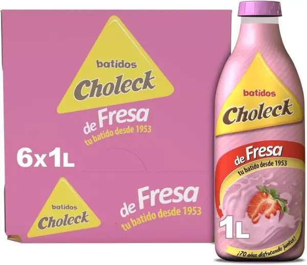 6x 1L Batido Choleck de Fresa 6x 1L Batido Choleck de Fresa