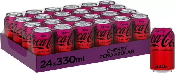 24x 330 ml Coca-Cola Zero Azúcar Cherry 24x 330 ml Coca-Cola Zero Azúcar Cherry