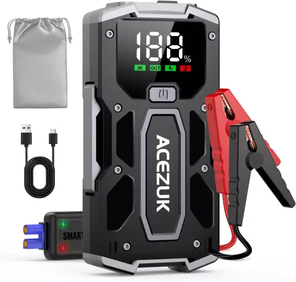 Arrancador de Batería 4000A 12V 12800mAh Arrancador de Batería 4000A 12V 12800mAh