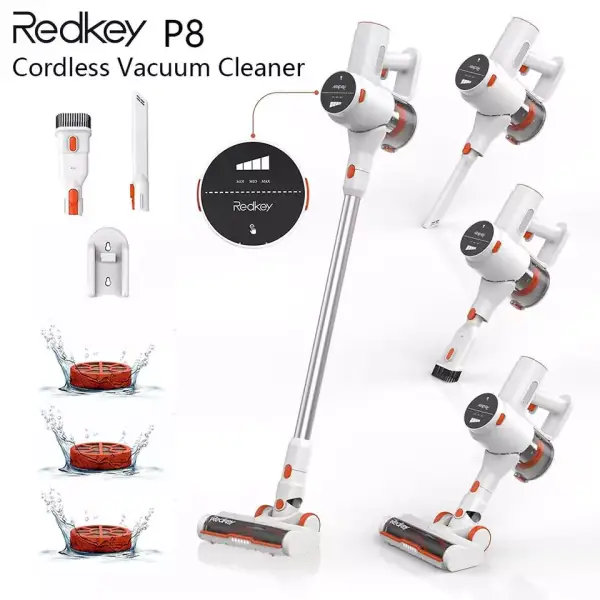 Aspiradora inalámbrica Redkey P8 250W 25Kpa Aspiradora inalámbrica Redkey P8 250W 25Kpa
