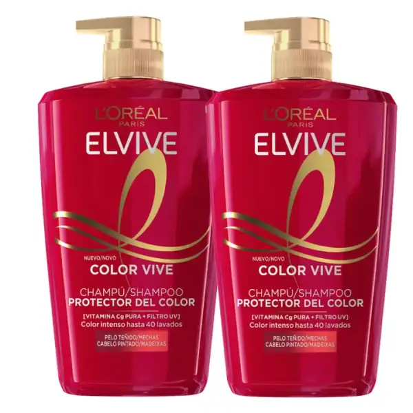 2 champús 1L L'Oréal Elvive Color Vive 2 champús 1L L'Oréal Elvive Color Vive