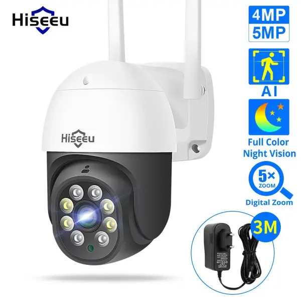 Cámara de seguridad IP Hisseu PTZ 5MP H.265X Cámara de seguridad IP Hisseu PTZ 5MP H.265X