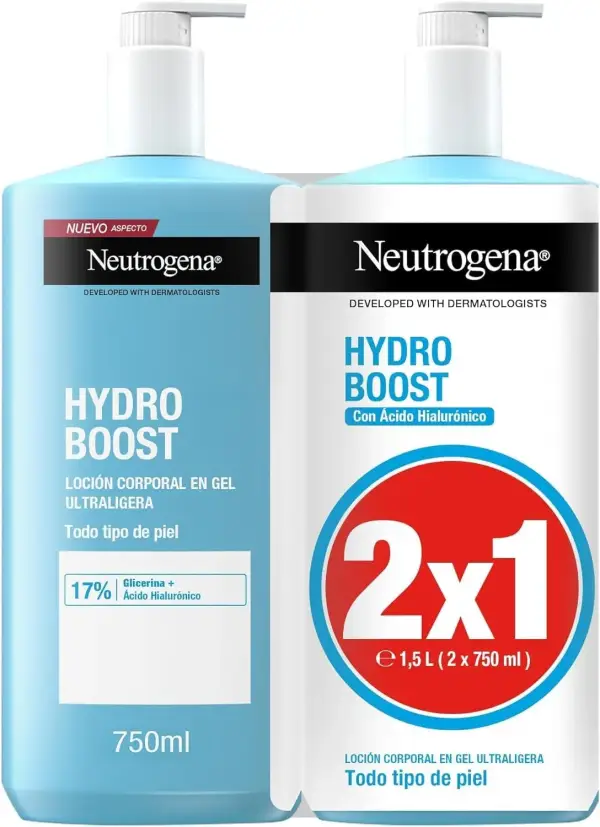 Neutrogena Hydro Boost loción en gel ultraligera pack 2×750ml Neutrogena Hydro Boost loción en gel ultraligera pack 2×750ml
