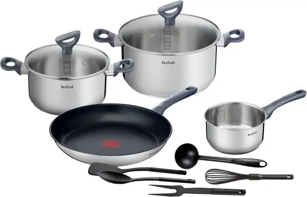 Juego Sartén 28 cm + Ollas 20/24 cm Antiadherente Daily Cook Tefal Juego Sartén 28 cm + Ollas 20/24 cm Antiadherente Daily Cook Tefal